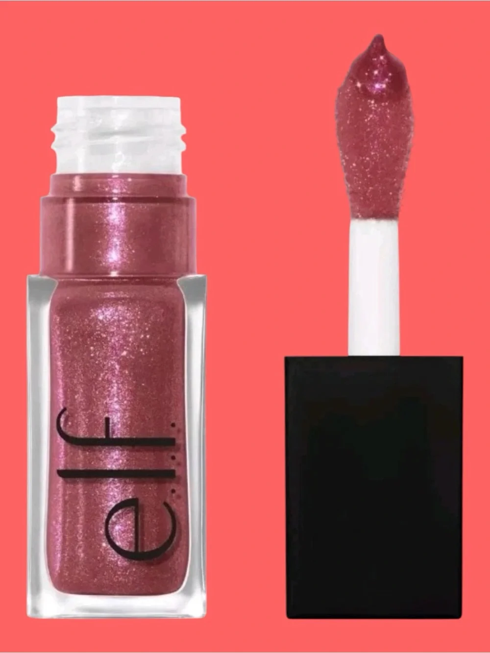 Elf e.l.f Glow Reviver Glimmer Lip Oil Vegan With Apricot Oil DIVINE WINE New